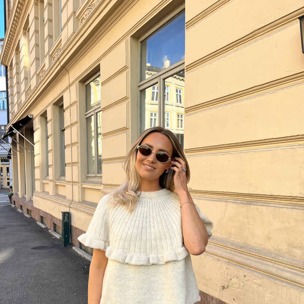 PCBEI Knit Top - Egret